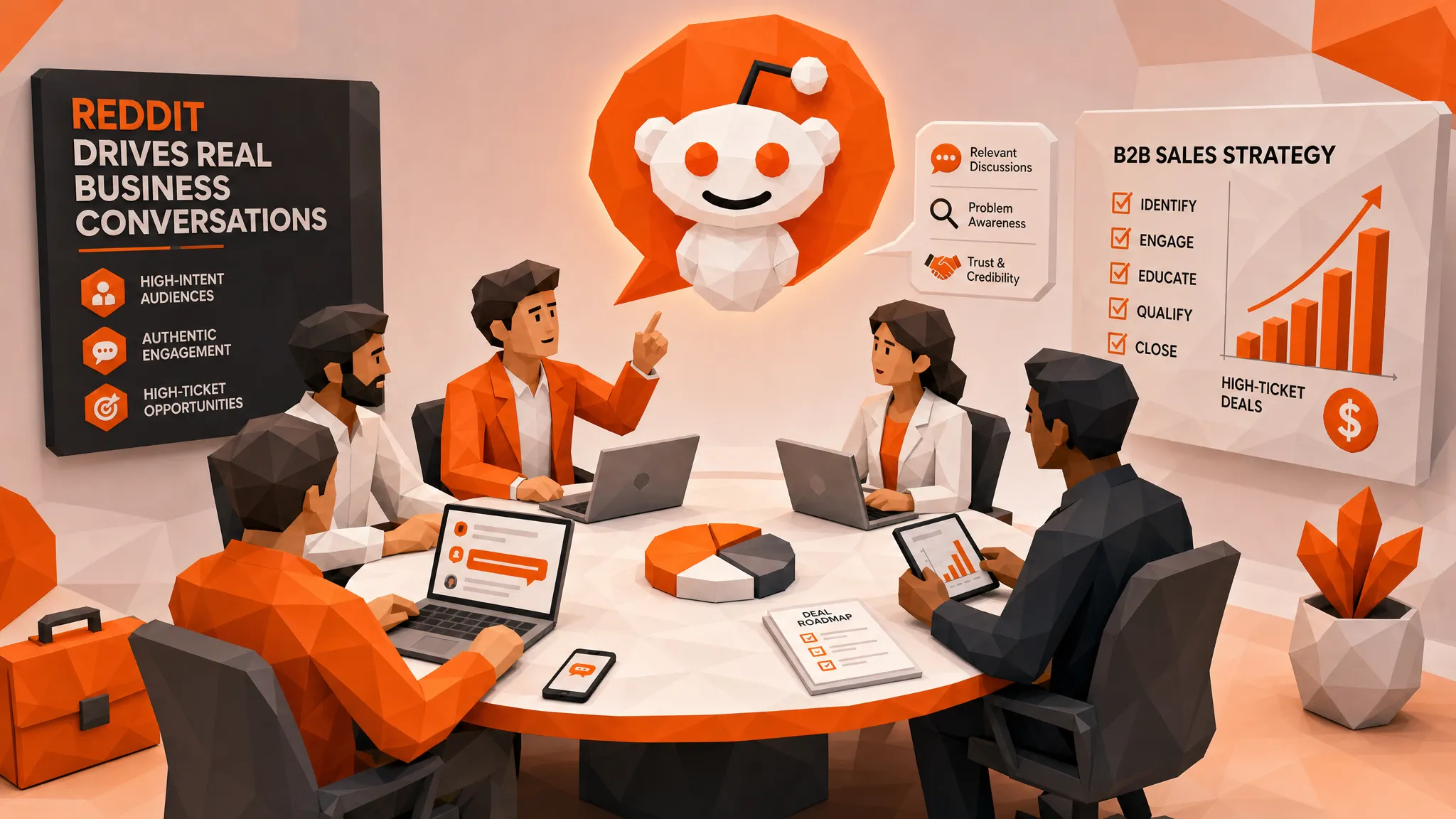 Reddit Comment Strategy for High-Ticket B2B Sales