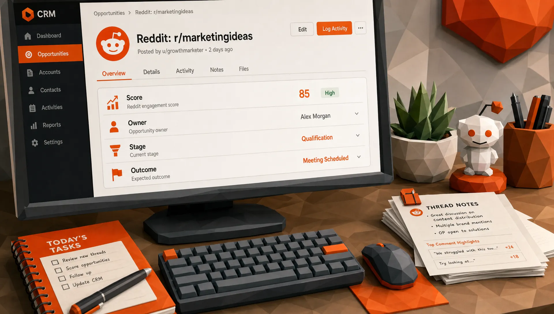 How to Create a Reddit Opportunity Dashboard in Your CRM